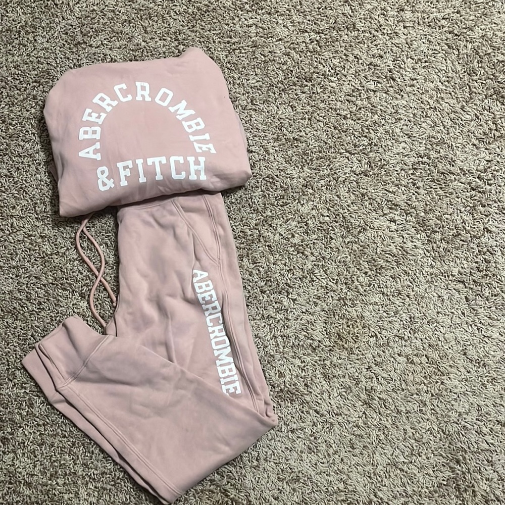 Matching sweatpants and sweatshirt set